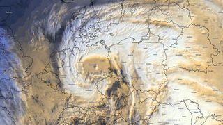 Sníh a ledovku přinesla do střední Evropy ukázková tlaková níže