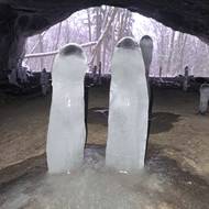 Ledový páreček z jeskyně Pekárna.