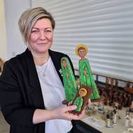 Petra Zemánková z Měřína představila svoji rekordní sbírku zahraničních betlémů. Tento dřevěný je z Nikaraguy. 