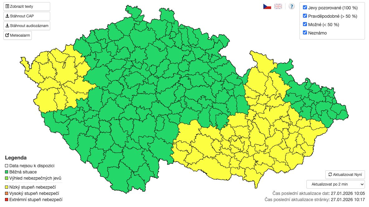 Meteorologové varují před další ledovkou