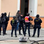 Zásah policie na pražském Žižkově