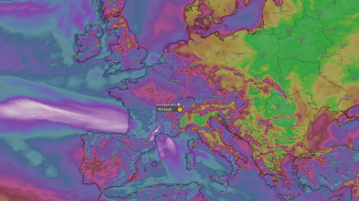 Bouře Nils přinese Evropě lijáky a vichřici