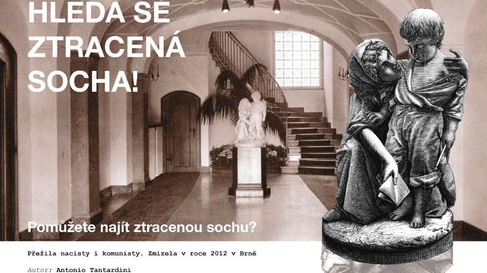 Hledá se socha z brněnské vily. Za její nález slíbili Löw-Beerovi milion korun