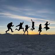 Solné pláně jsou ideálním místem pro pozorování západů slunce.