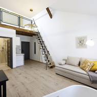 Areál nabízí i apartmány hotelového typu pro 54 lidí