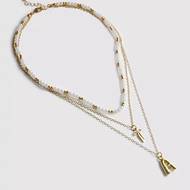 Vrstvený náhrdelník s iniciálou, Primark, 65 Kč