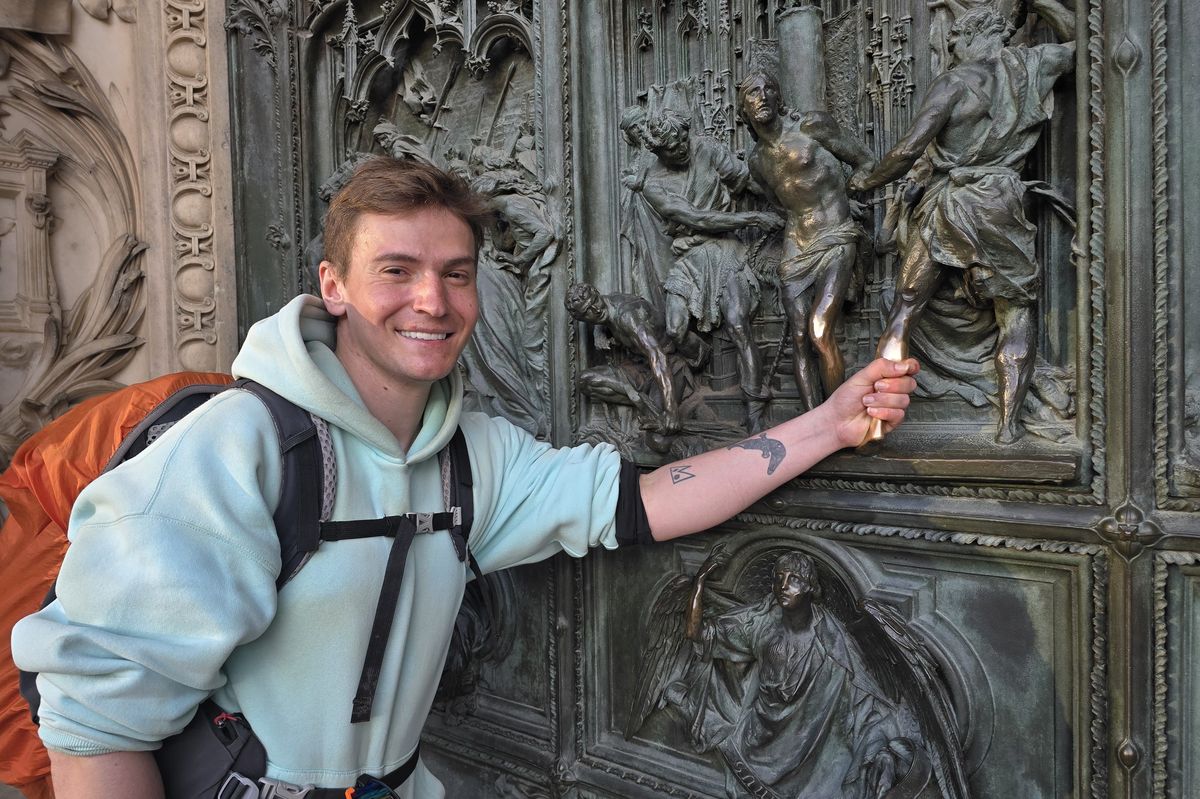 Čechoital šlapal na olympiádu v mrazech i dešti z Třebíče až do Milána