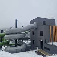 Mezi atrakcemi nechybí ani zateplené tobogány.