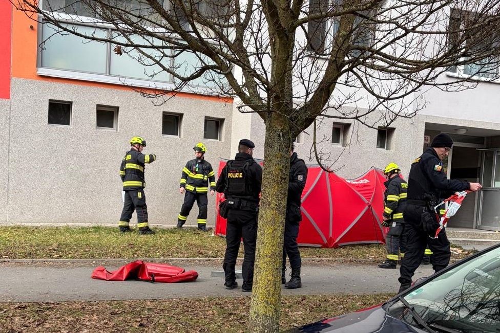 Drama v plzeňském bytě. Agresor před policisty vyskočil  ze 7. patra