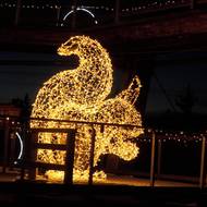 Záběr na jednu z instalací projektu Světelné zimní hry