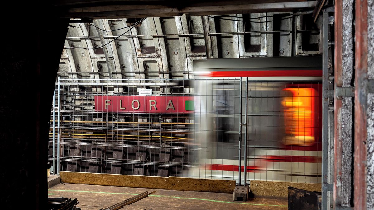 FOTO: Flora svlečená a rozebraná. Postup prací jde vidět z projíždějících vagonů