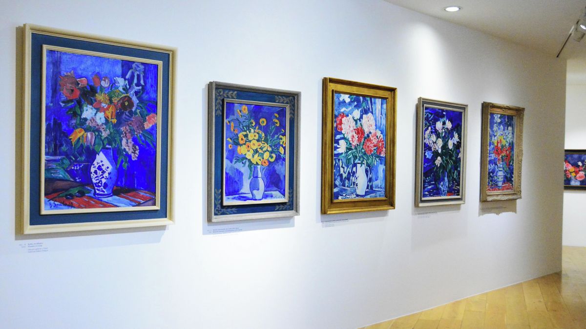 Nebeská modř v květinách malíře Václava Špály