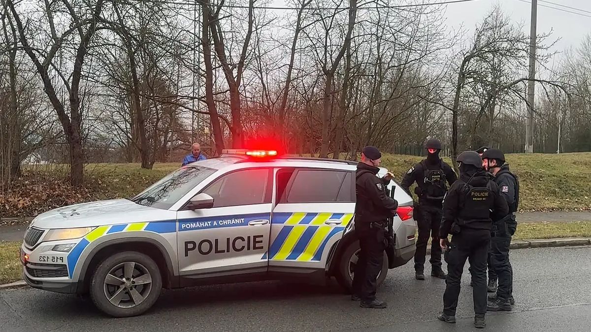 U základní školy na Plzeňsku zatkla policejní zásahovka muže ozbrojeného mačetou
