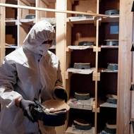 První vajíčka se ještě nechají vylíhnout, aby holubi měli k místu důvěru. Pak ale přijde na řadu regulační funkce. 