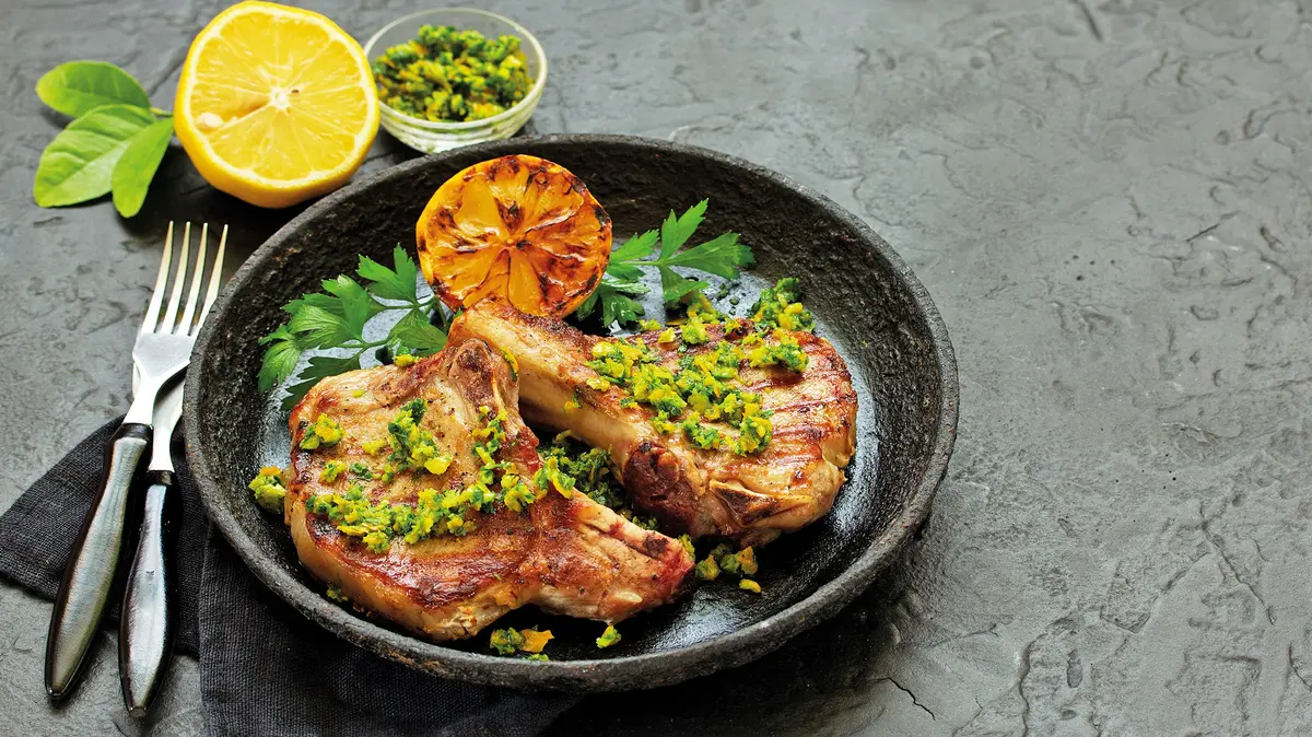 Recept na vepřovou kotletu s citronovou gremolatou