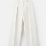 Kalhoty se širokými nohavicemi a záševky, Mango, 1299 Kč
