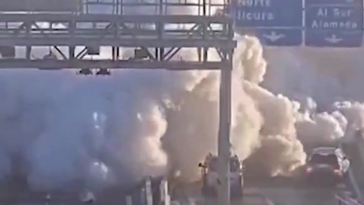 Kamery v Chile zachytily tragickou nehodu cisterny s kapalným plynem