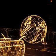 Záběr na jednu z instalací projektu Světelné zimní hry