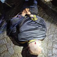 Zadržení jednoho z podezřelých.