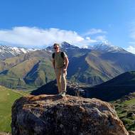 Khinaliq, výhledy na vesnici