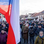 Demonstrace navazují na setkání na Staroměstském náměstí v Praze.