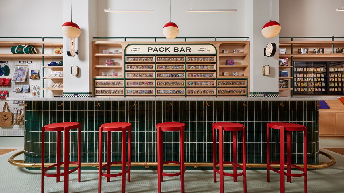 Takhle vypadá hráčské pokémonové doupě: Nechybí speciálně navržené stolky pro výměny a souboje