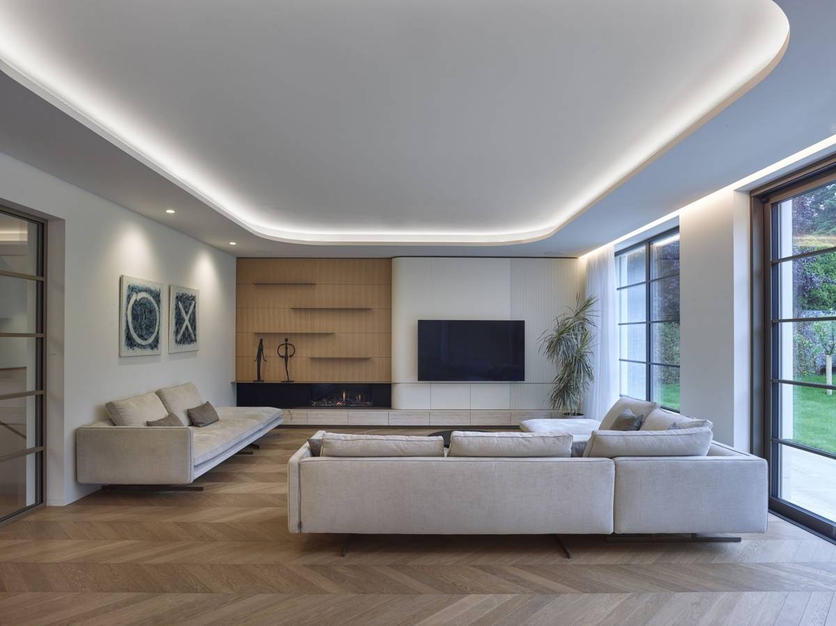 Odkaz na funkcionalistický styl je ve vile všudypřítomný.