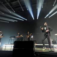 Pódium ze spodního pohledu