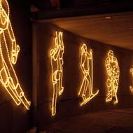 Záběr na jednu z instalací projektu Světelné zimní hry