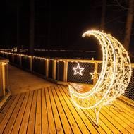 Záběr na jednu z instalací projektu Světelné zimní hry