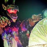 Ani ve vystoupení Beija-Flor de Nilópolis nechyběly monumentální alegorie.