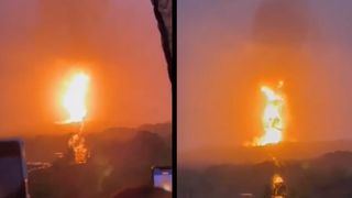 Výbuch bahenní sopky v Kolumbii vypadal jako atomový hřib