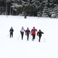První nedočkavci vyrazili lyžovat hned po úterním a středečním sněžení. Snímek je ze Tří Studní.