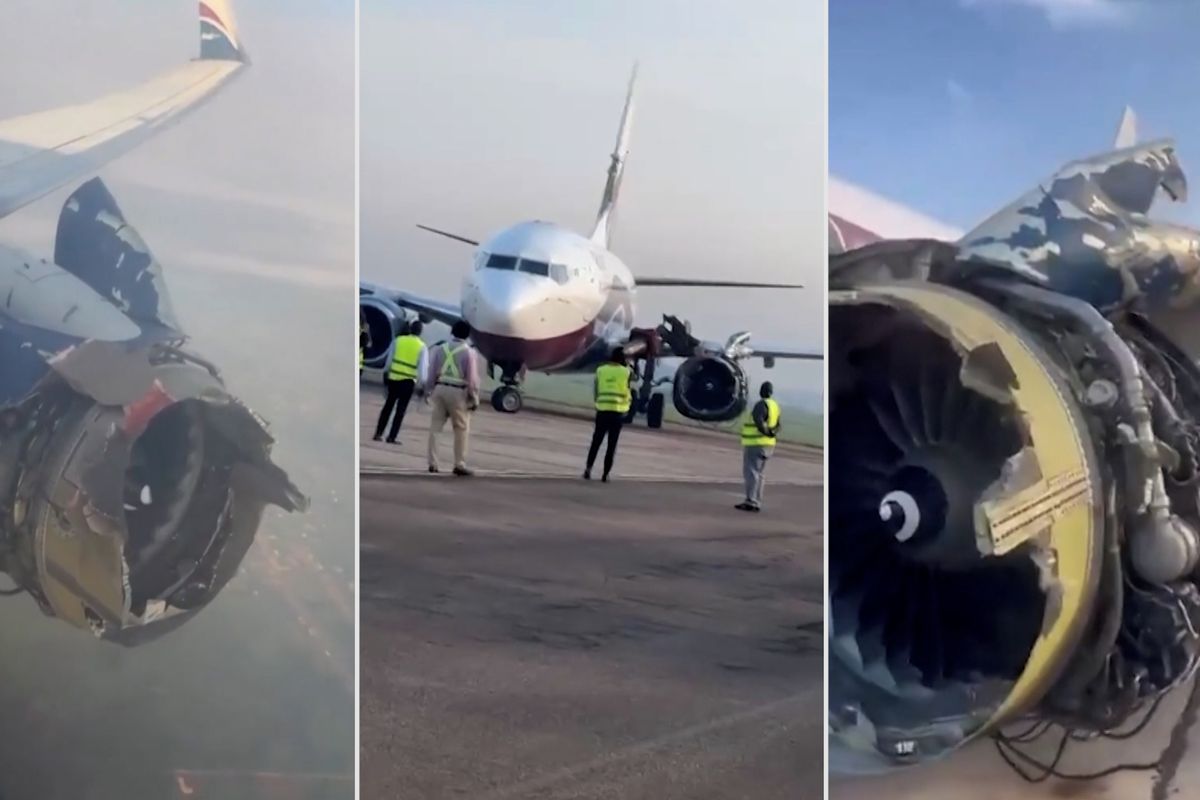 Boeingu v Nigérii během letu explodoval motor