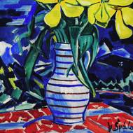 Na Špálových obrazech hraje důležitou roli i pozadí. (výřez)