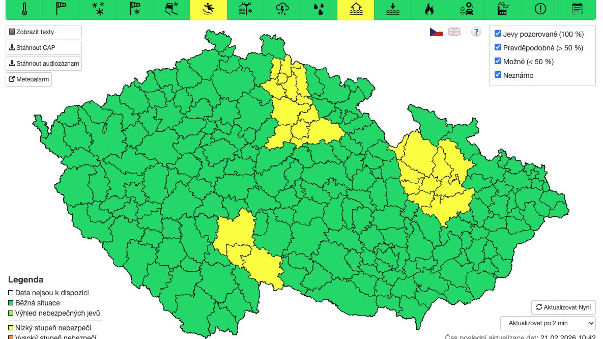 Hrozí ledovka a pak povodně, varují meteorologové