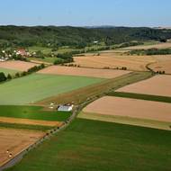Celkový pohled na letiště ve Všeni.