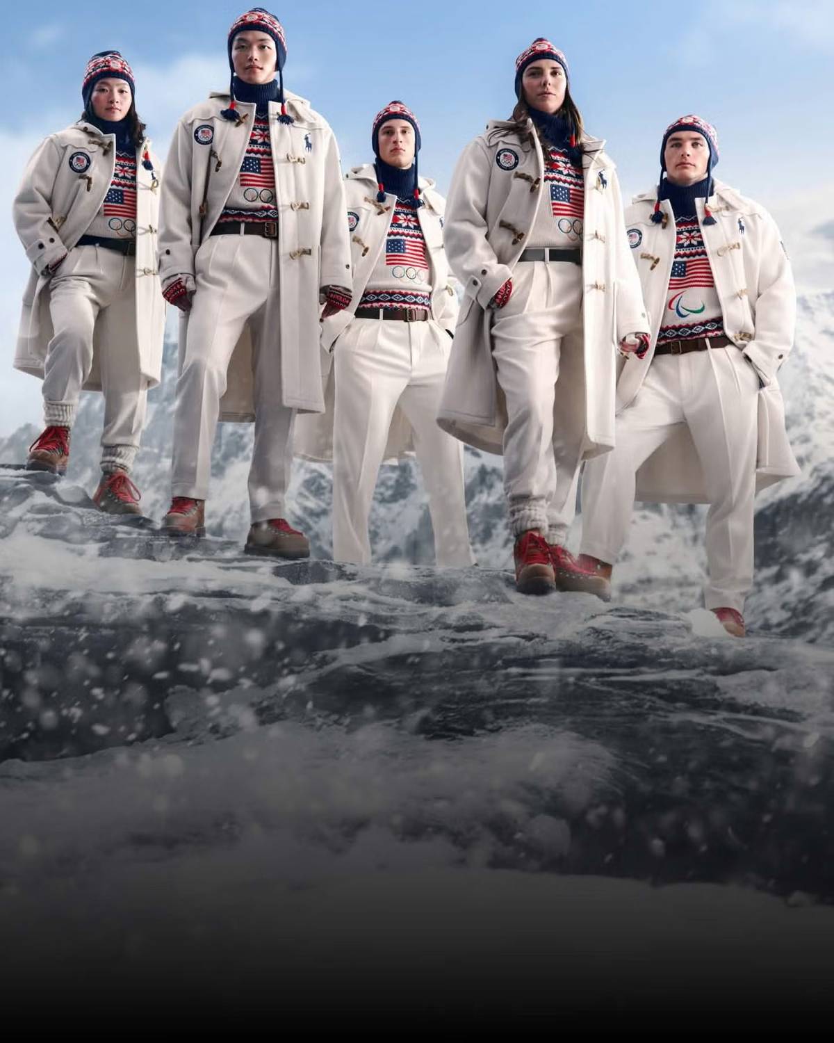 Kolekce Ralph Lauren pro tým USA na úvodní ceremoniál.