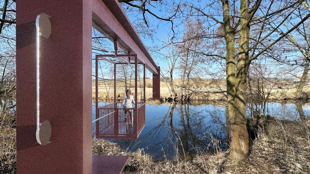 Technický unikát v Plzni. Turisty bude přes Mži vozit transbordér