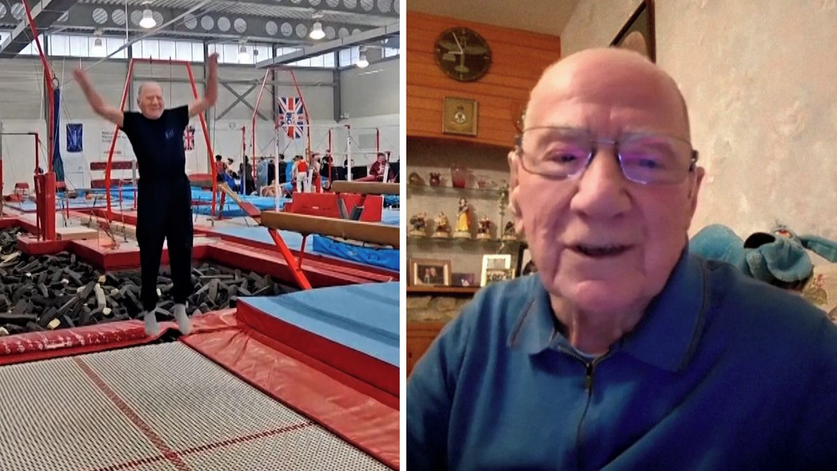 Jednadevadesátiletý Brit se po 40 letech vrátil k soutěžení na trampolíně. Vybojoval zlato