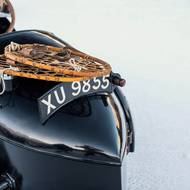 Detail vozu Bugatti na akci The I.C.E. ve Svatém Mořici