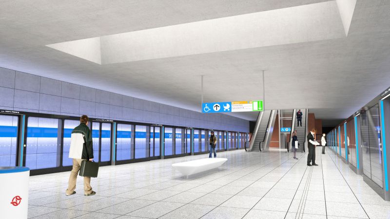 Magistrát nechá upravit podobu plánované stanice metra D Písnice podle studie