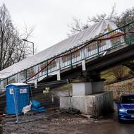 Most na Nebozízku, jedna z mála zachovaných částí trati