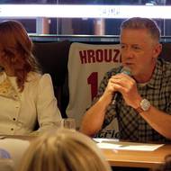 Záběr z tiskové konference k filmu