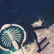 Satelitní snímek dubajského přístavu Jebel Ali ještě na začátku posledního únorového týdne. 