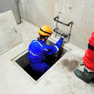 Vstup k oddělovací komoře