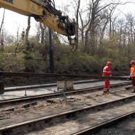 Koleje jsou zde od roku 1995