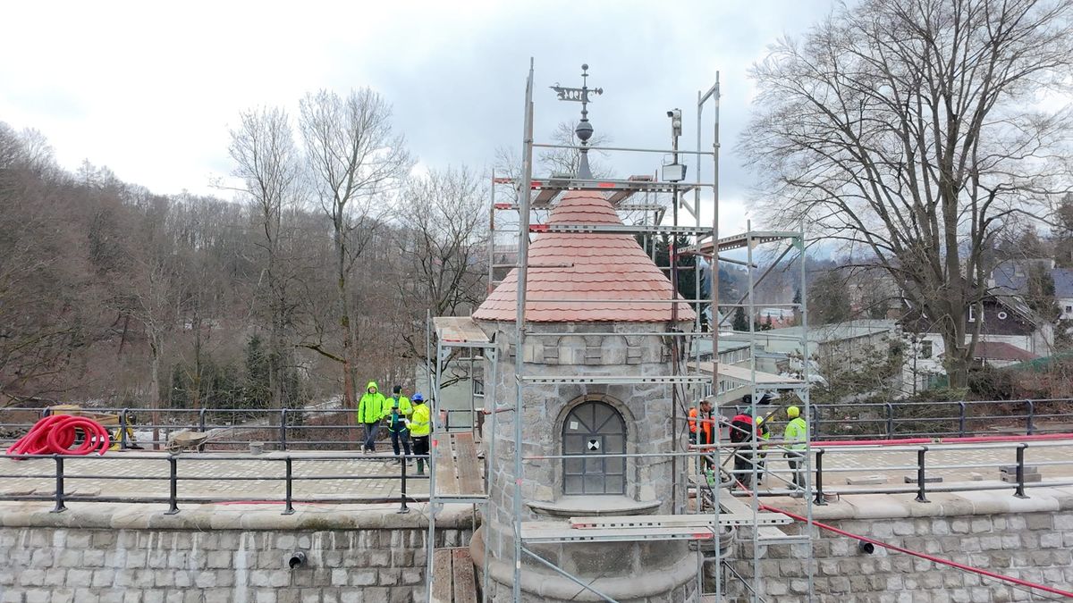Obnova okolí liberecké přehrady bude hotová na podzim, napouštět se začne za pár týdnů