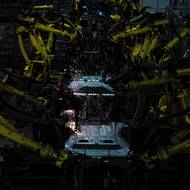 Většina robotů, celkem 413 kusů, je ve svařovně. 