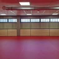 Menší ze dvou nových tělocvičen